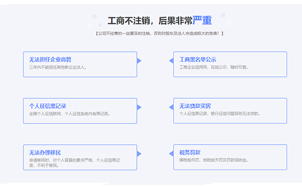 鄭州公司營業(yè)執(zhí)照不注銷會有什么后果